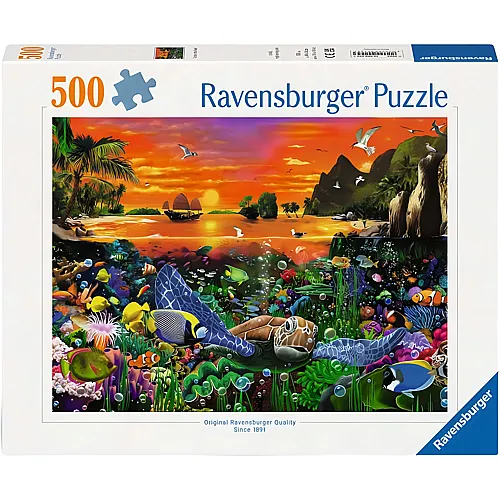 Ravensburger Puzzle Schildkr�te im Riff - 500 Teile