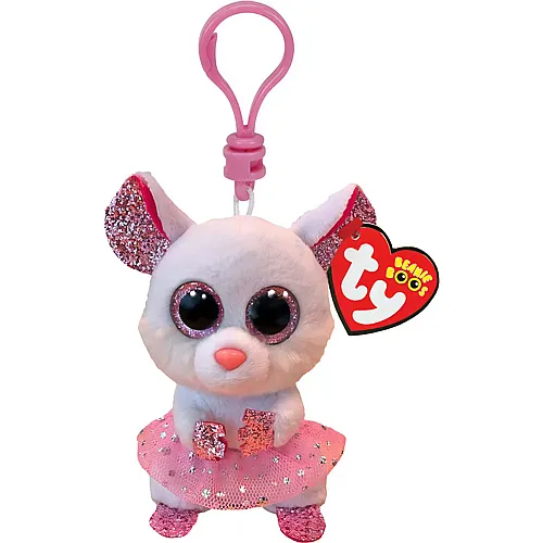 Ty Beanie Clips Anh�nger Nina die Maus mit T�t� (10cm)
