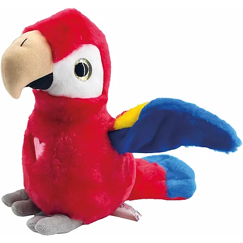 Big Happy Yappers roter Papagei interaktiver Pl�schvogel,