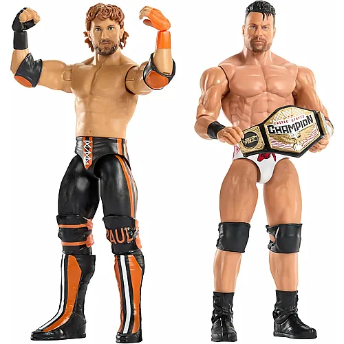 Mattel WWE Hauptkampf im 2er-Pack LA Knight gegen Logan Paul - 15 cm