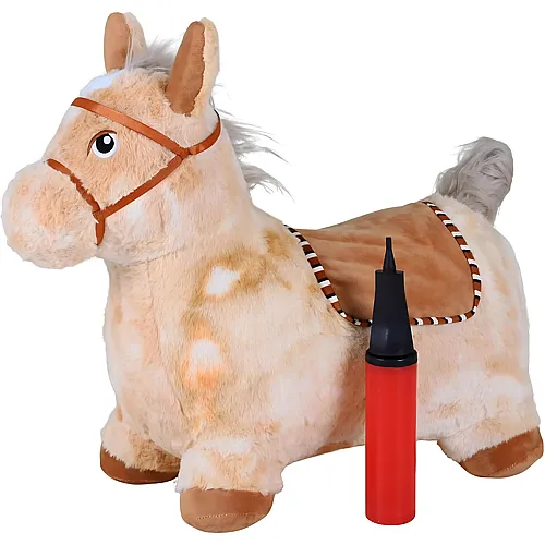 Knorrtoys H�pftier Pferd beige inkl. Luftpumpe