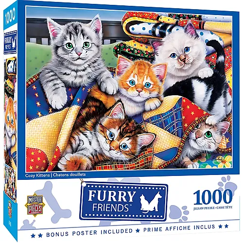 Master Pieces Puzzle Cozy Cats (1000Teile)