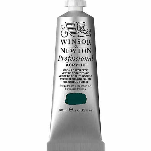 Winsor & Newton W&n Prof. Acrylfarbe 60ml Tube Kobaltgr�n Dunkel