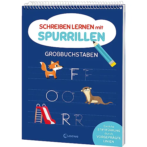 Loewe Schreiben lernen m.Spurrillen - Gro�buch