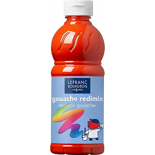 Lefranc Bourgeois Lfb Glossy Acrylfarbe 500ml Flasche - Leuchtendrot
