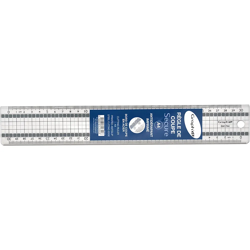 Graph'it Secure Regle DE Coupe A4