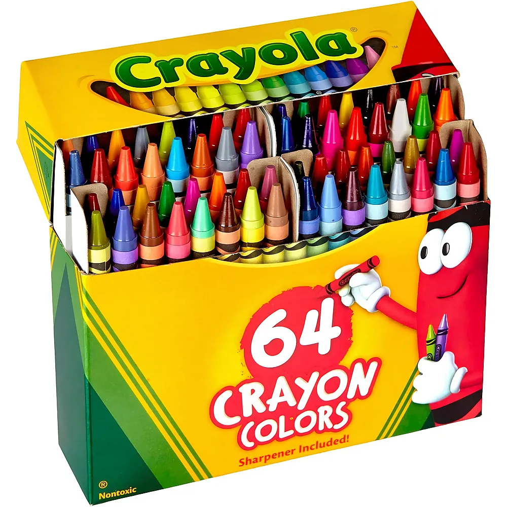 Crayola Crayons Colors - 64 Teile - Farbe & Kreide