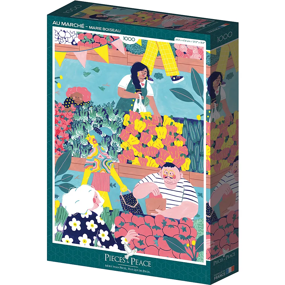 Pieces & Peace Puzzle Marie Boiseau Au March� - 1000 Teile