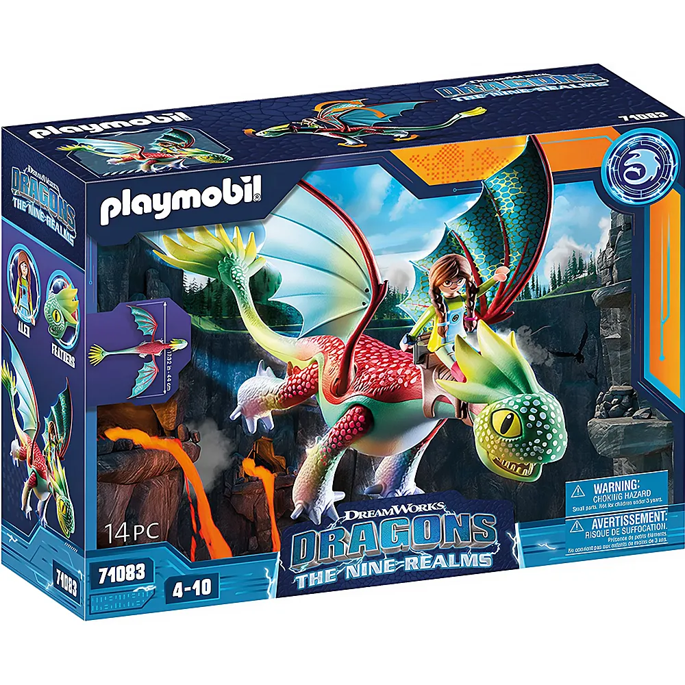 PLAYMOBIL Dragons The Nine Realms - Feathers & Alex 71083