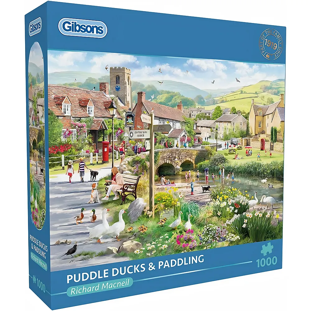 Gibsons Puzzle Richard Macneil Puddle Ducks & Paddling - 1000 Teile