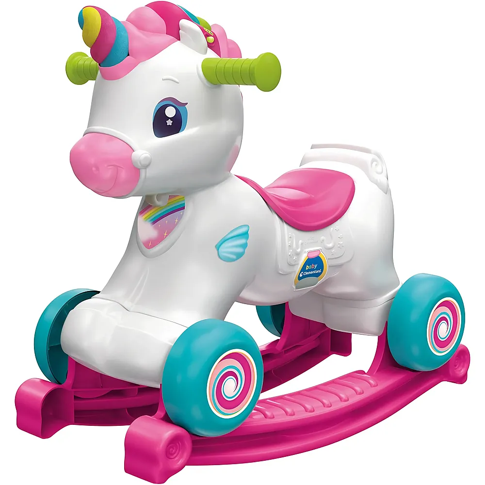 Clementoni Baby - Einhorn Schaukelpferd 3in1