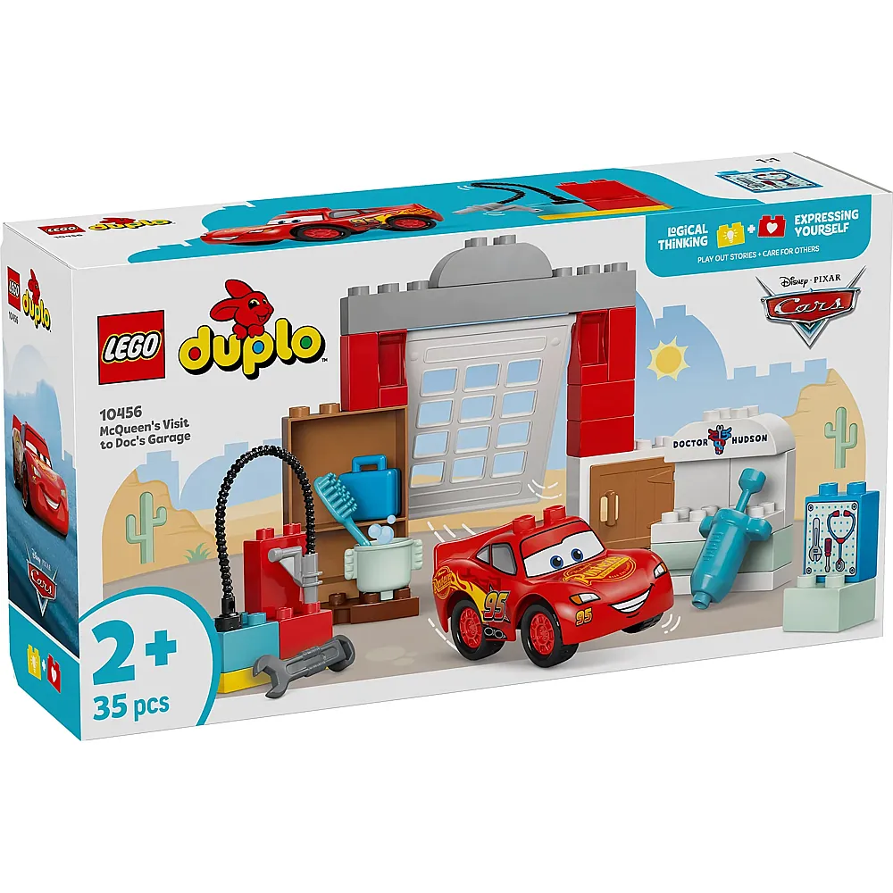 LEGO DUPLO Disney Cars McQueens Besuch in Docs Werkstatt 35Teile