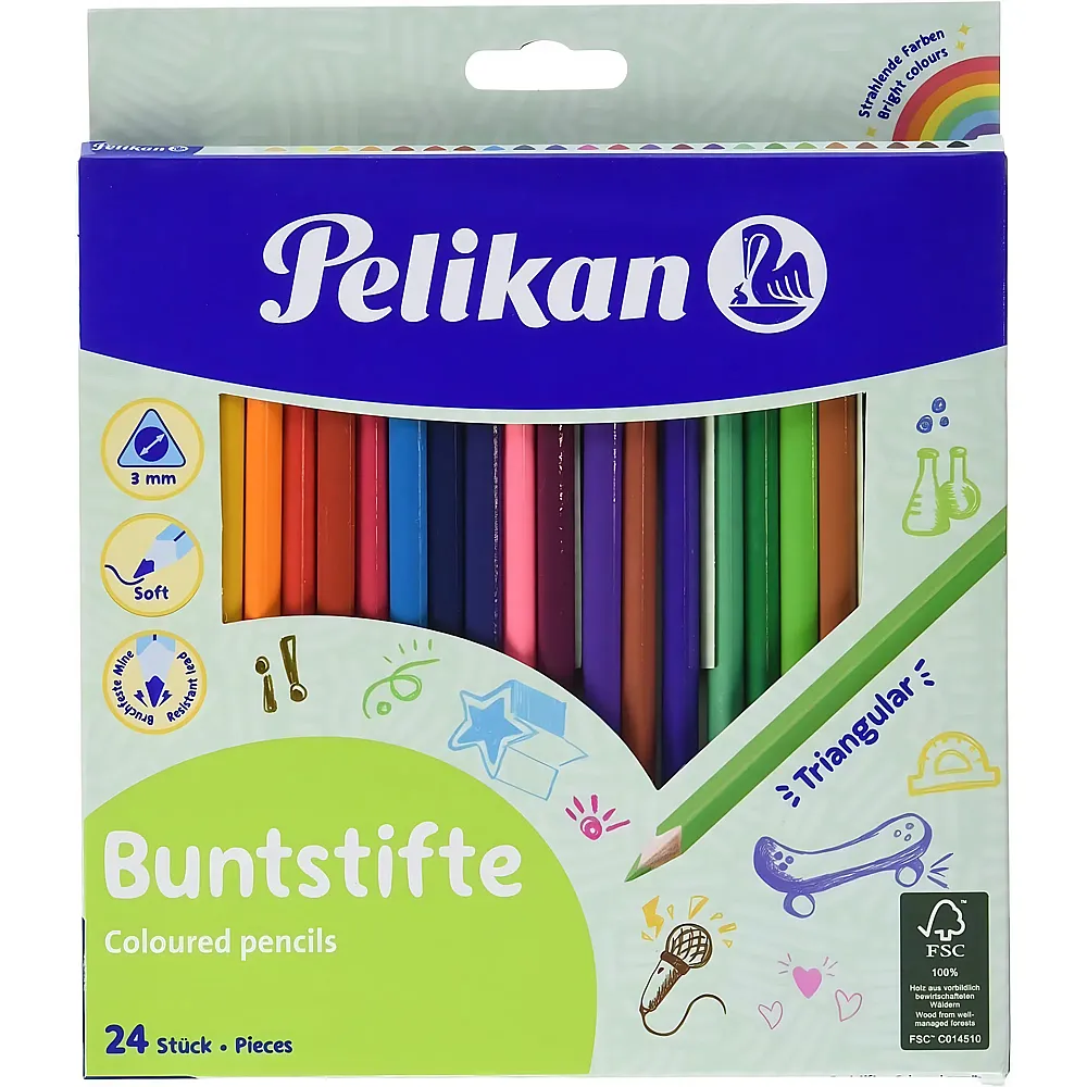 Pelikan Buntstifte dreikant