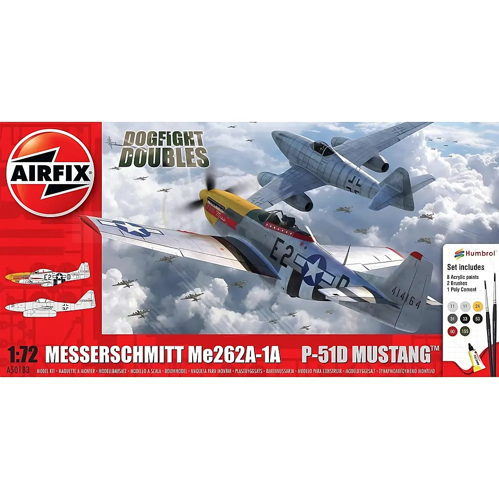 Airfix Me262 + P-51D Mustang Dogfight Double