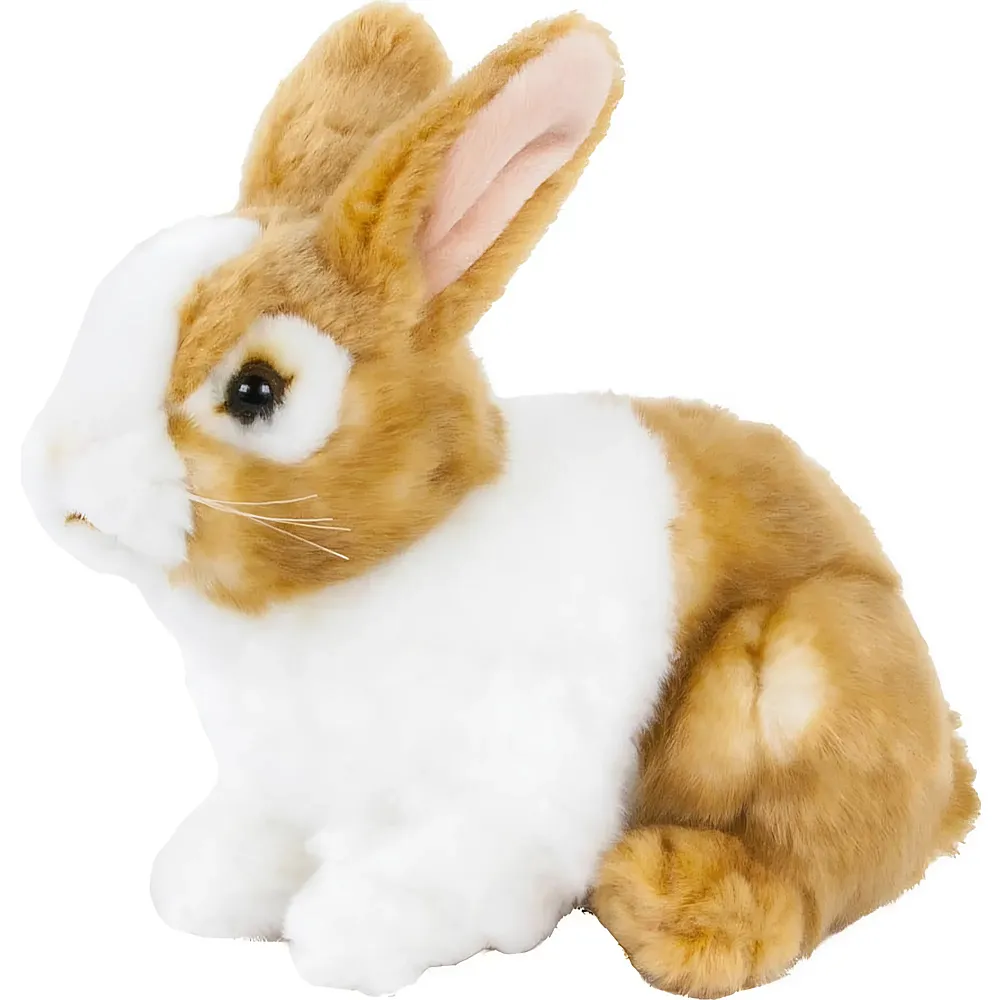 Teddys Rothenburg Hase sitzend Braun/Weiss - 20 cm | Hasen Pl�sch