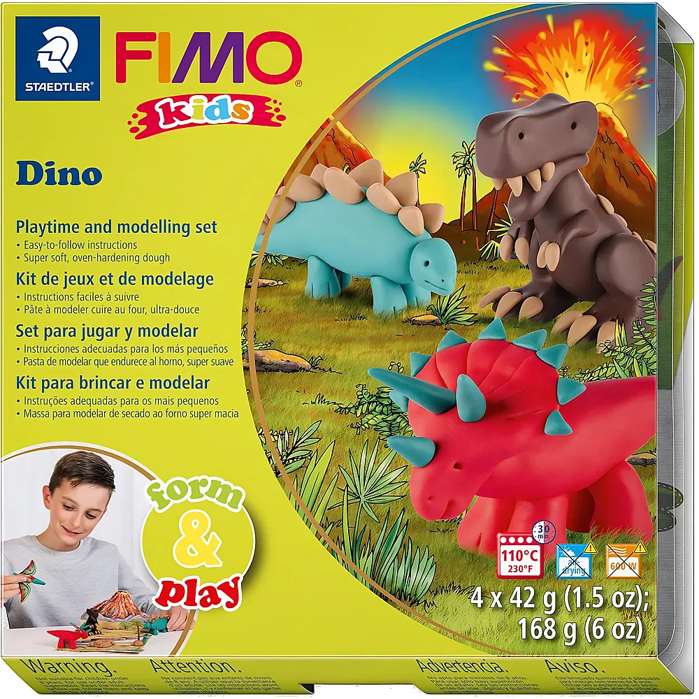Fimo Modellier-Set Dinosaurier