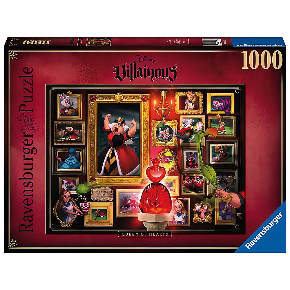 Ravensburger Puzzle Villainous Queen of Hearts 1000Teile