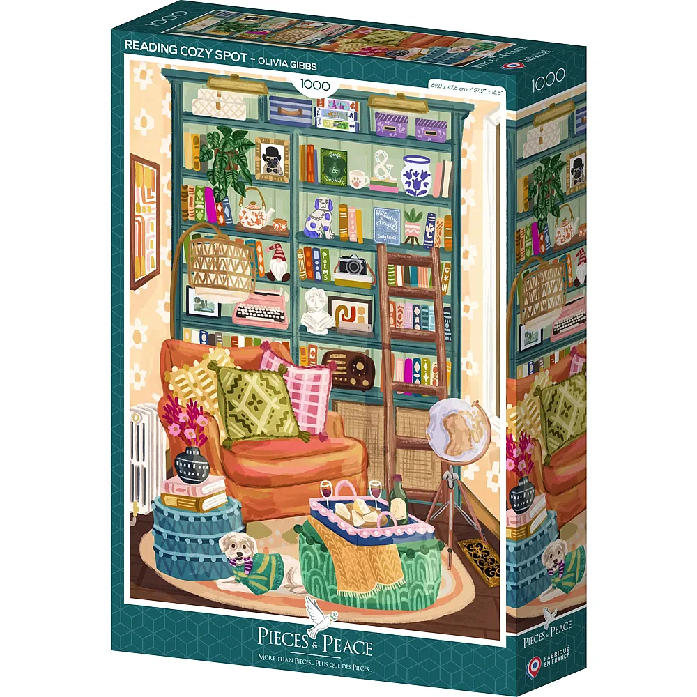 Pieces & Peace Puzzle Olivia Gibbs Gem�tliche Leseecke - 1000 Teile