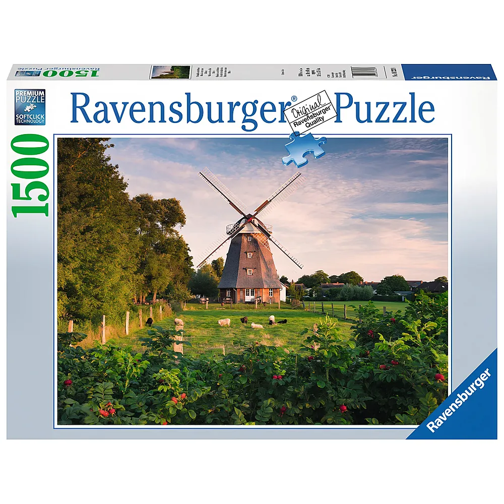 Ravensburger Puzzle Windm�hle an der Ostsee - 1500 Teile
