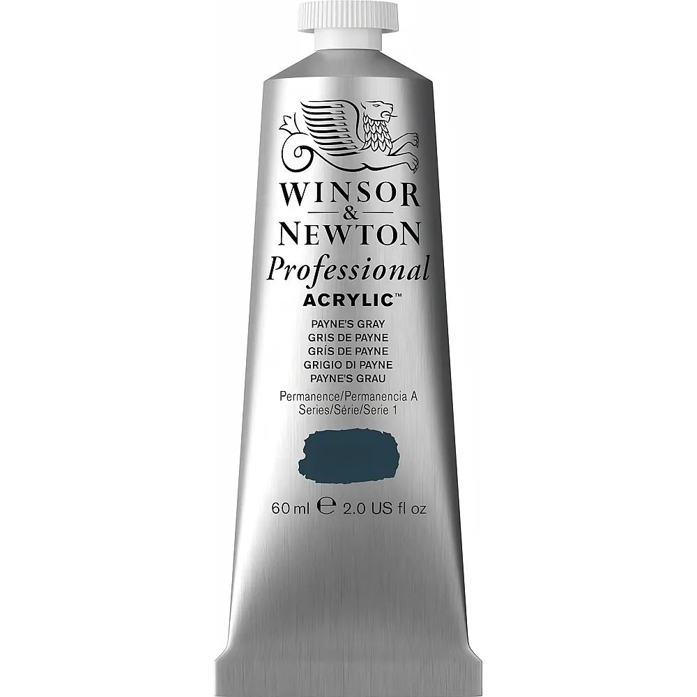 meinspielzeug - Winsor & Newton Professional Acrylfarbe Payne's Grau 60ml | Farbe & Kreide