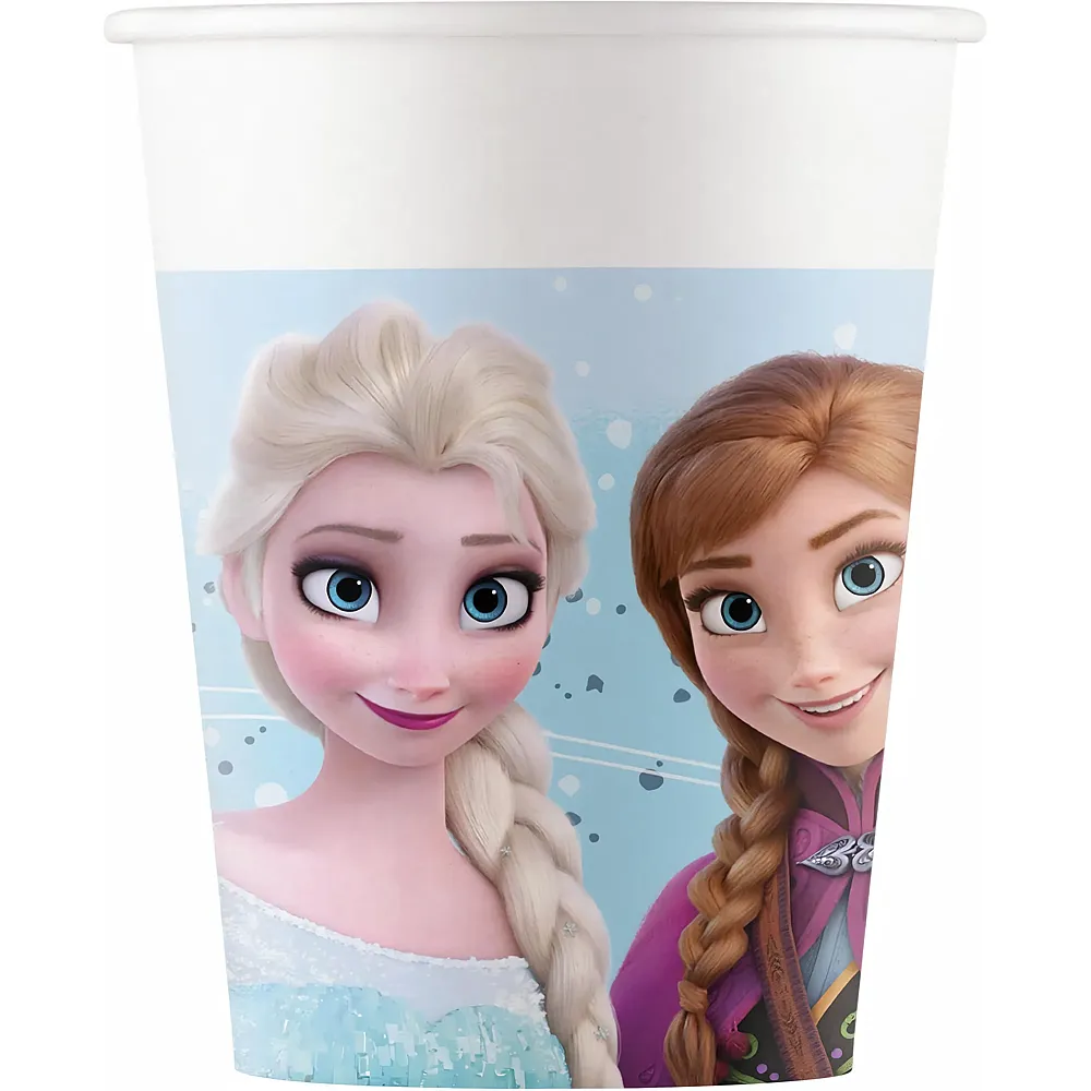 meinspielzeug - Procos Disney Frozen Pappbecher 200ml - 8 Teile | Tischdeko