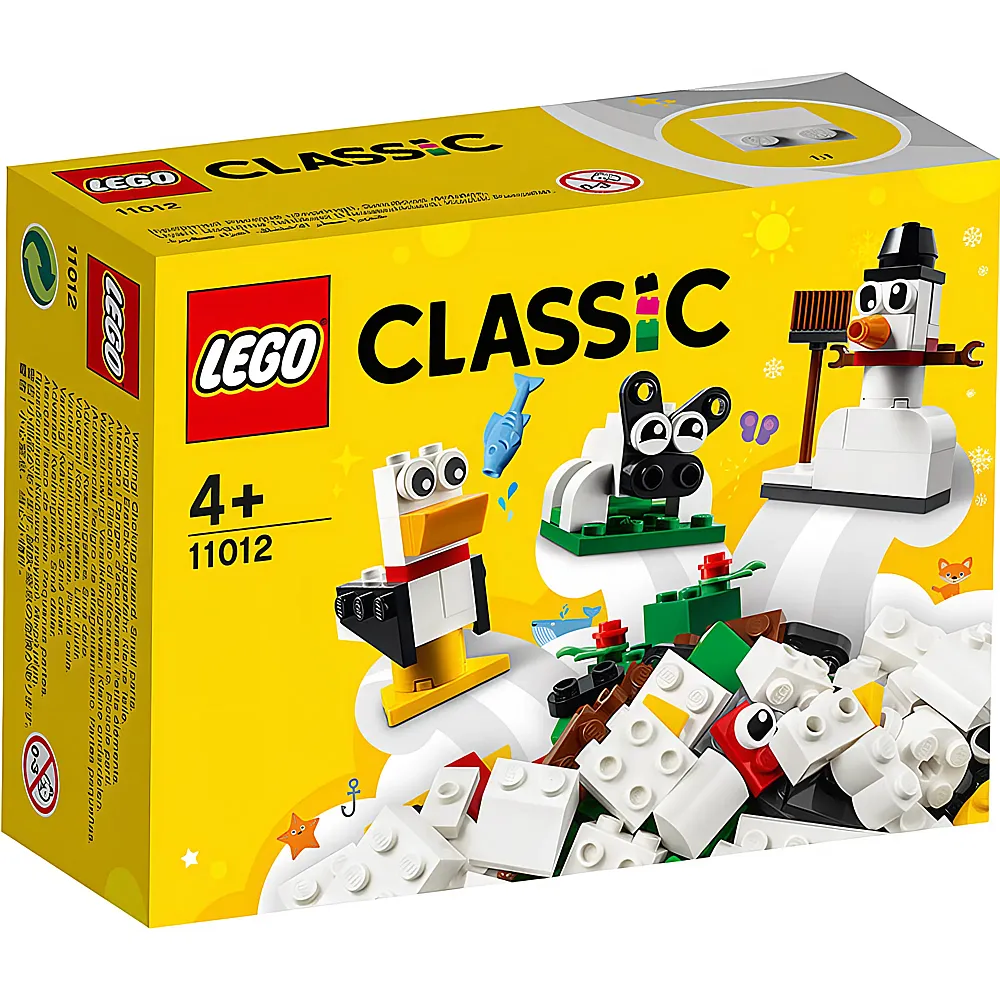 LEGO Classic Kreativ-Bauset mit weissen Steinen 11012