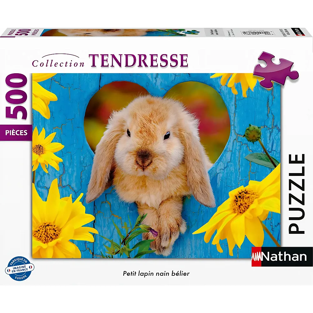 Nathan Puzzle Zwergwidder-Hase - 500 Teile