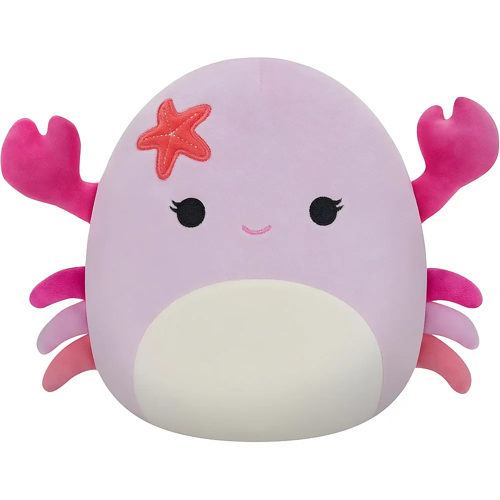 Squishmallows Pl�sch Cailey die pinke Krabbe - 19 cm