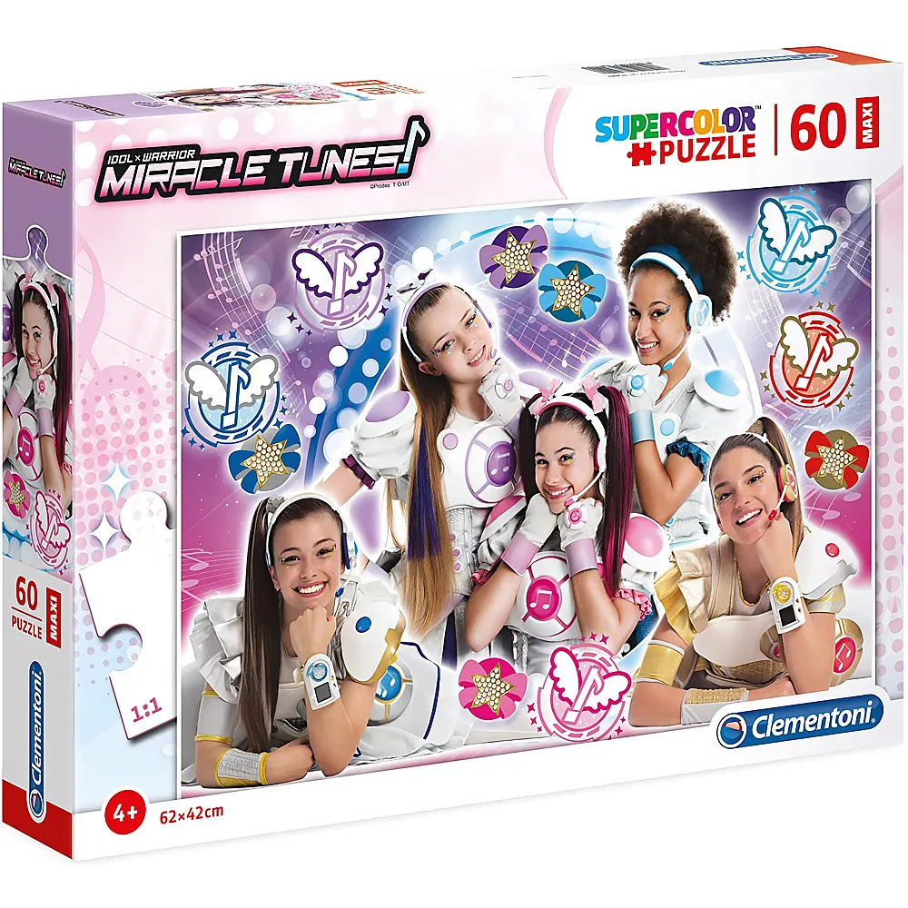 Clementoni Puzzle Supercolor Miracle Tunes - 60 Teile