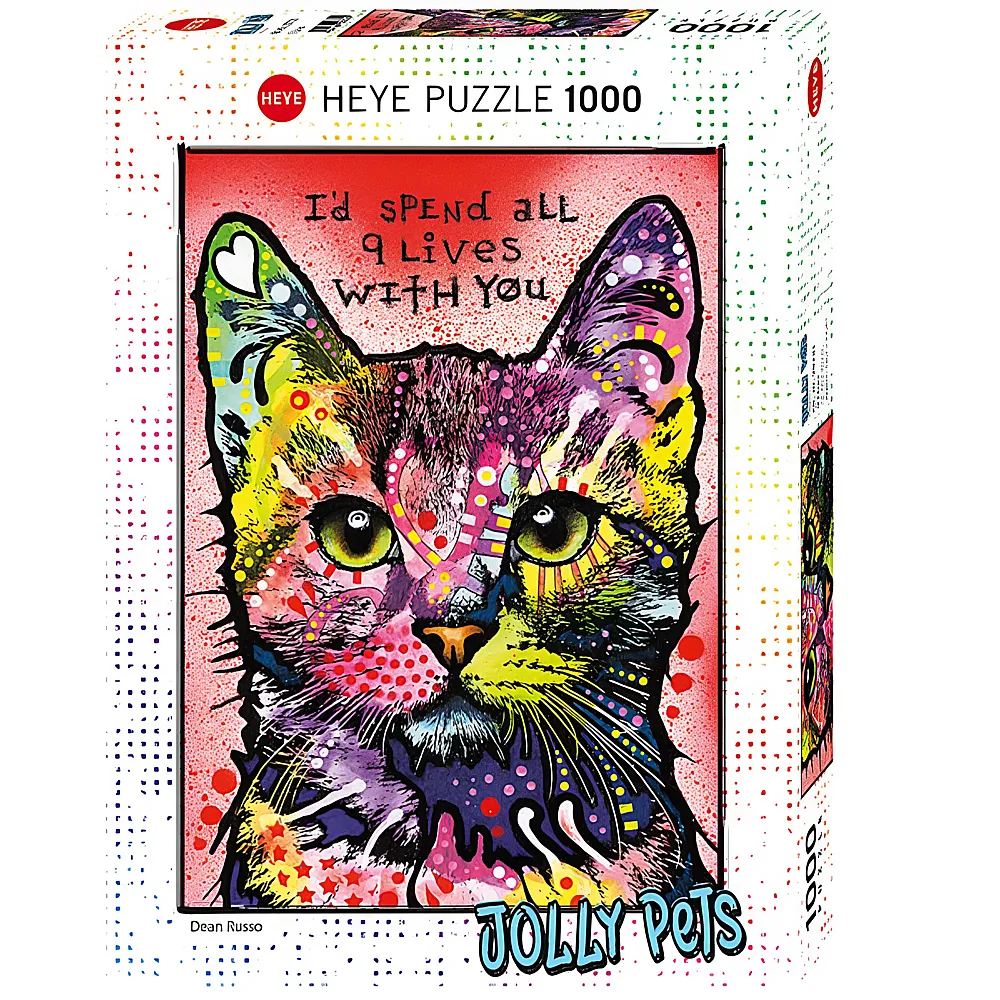 Heye Puzzle Dean Russo 9 Lives 1000Teile