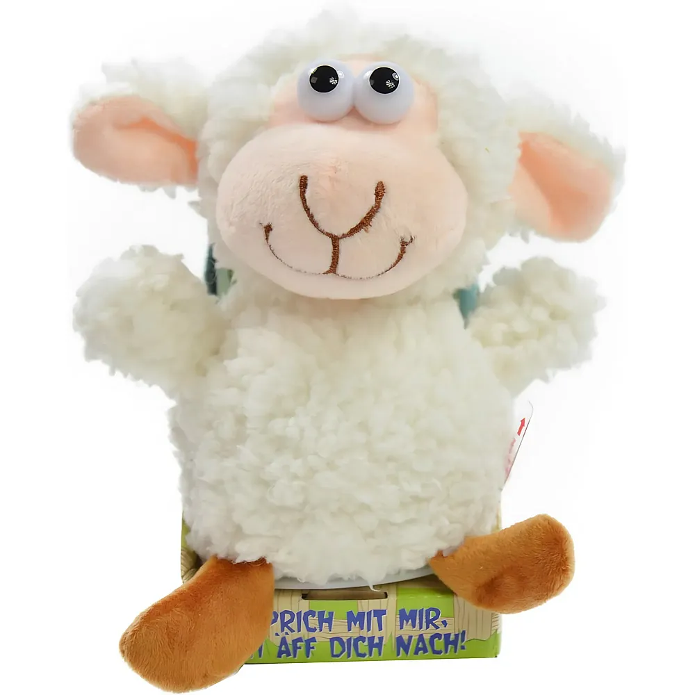 meinspielzeug - K�gler Labertier Zottel Schaf Bubi mit Wiedergabefunktion 18cm | Bauernhoftiere Pl�sch
