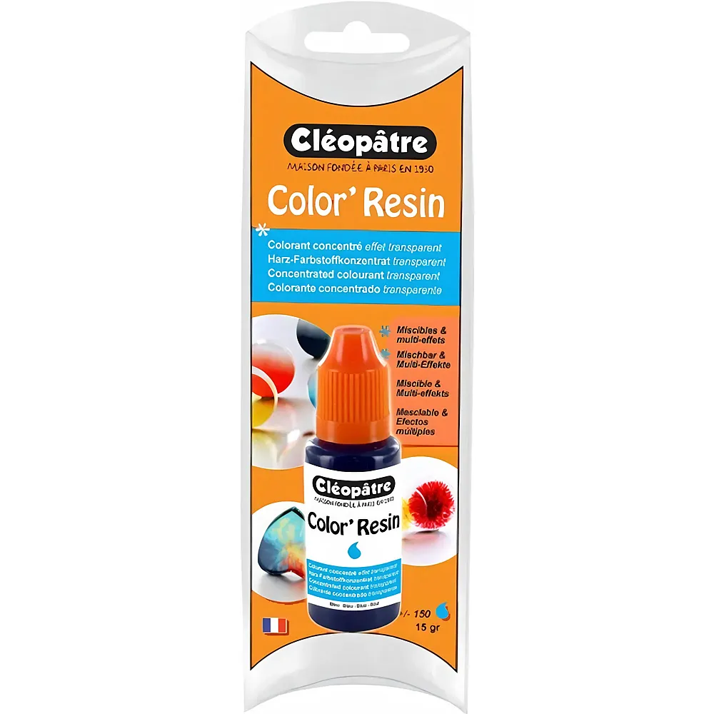 Cleopatre Color'resin � Transparente Harzfarbe 15g Blau