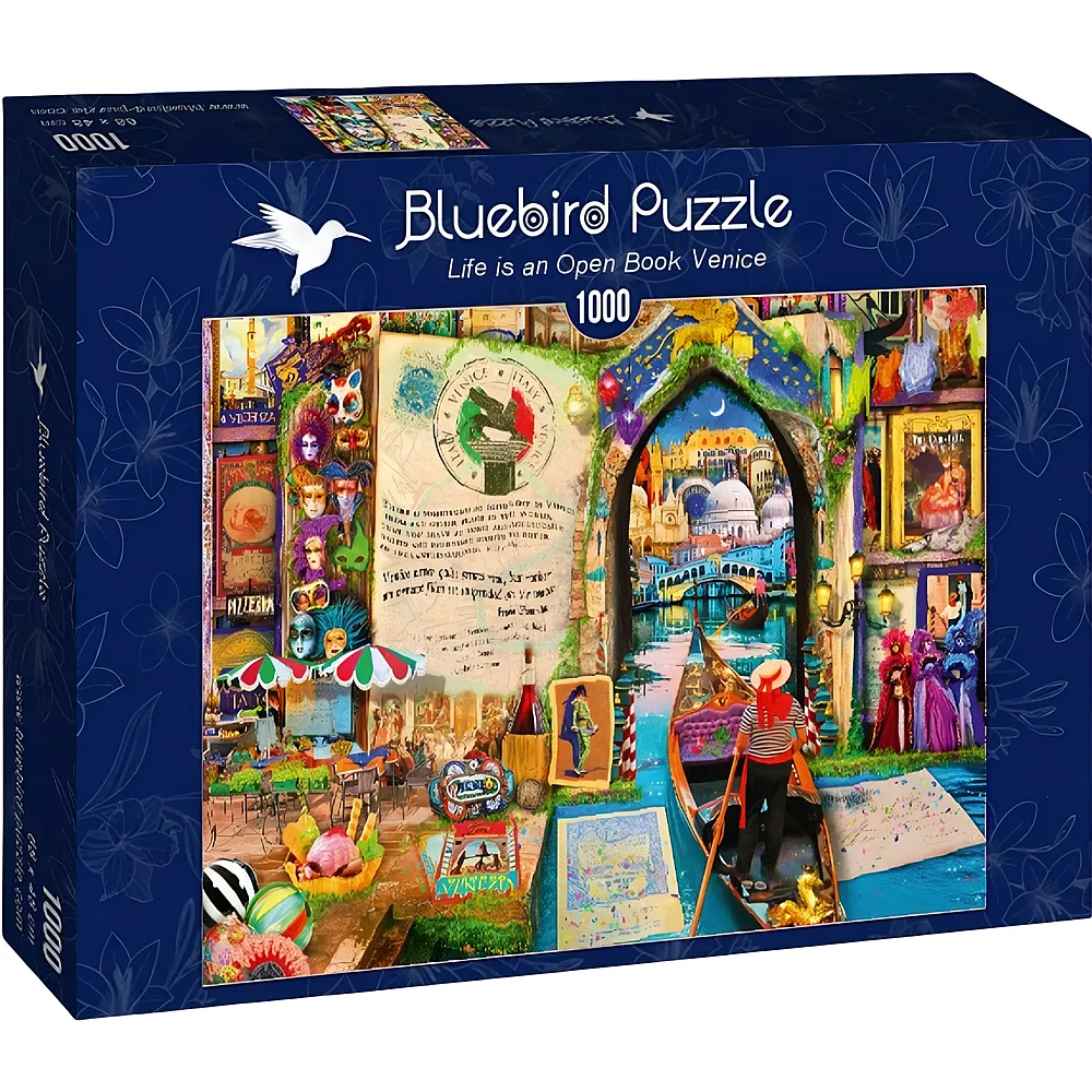 Bluebird Puzzle Aimee Stewart Life is an Open Book Venice - 1000 Teile