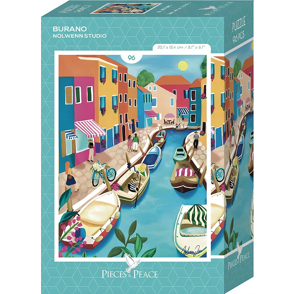 Pieces & Peace Puzzle Mini Burano 96Teile