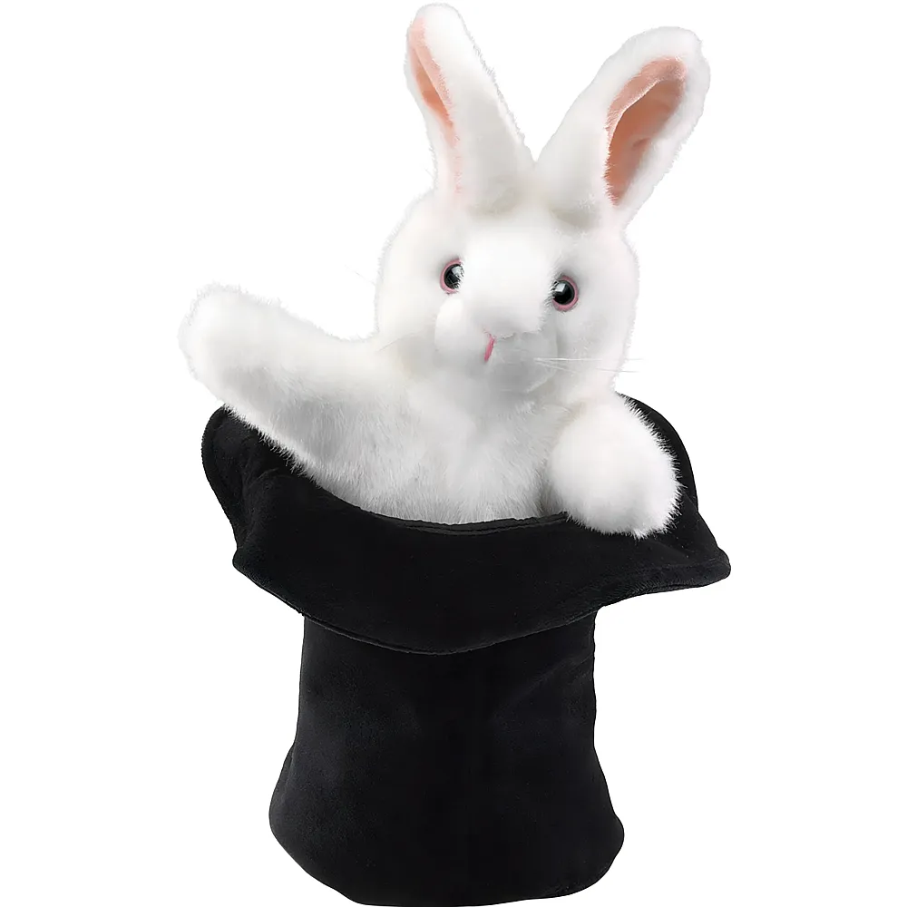 Folkmanis Grosser Hase im Hut - 36 cm | Handpuppen
