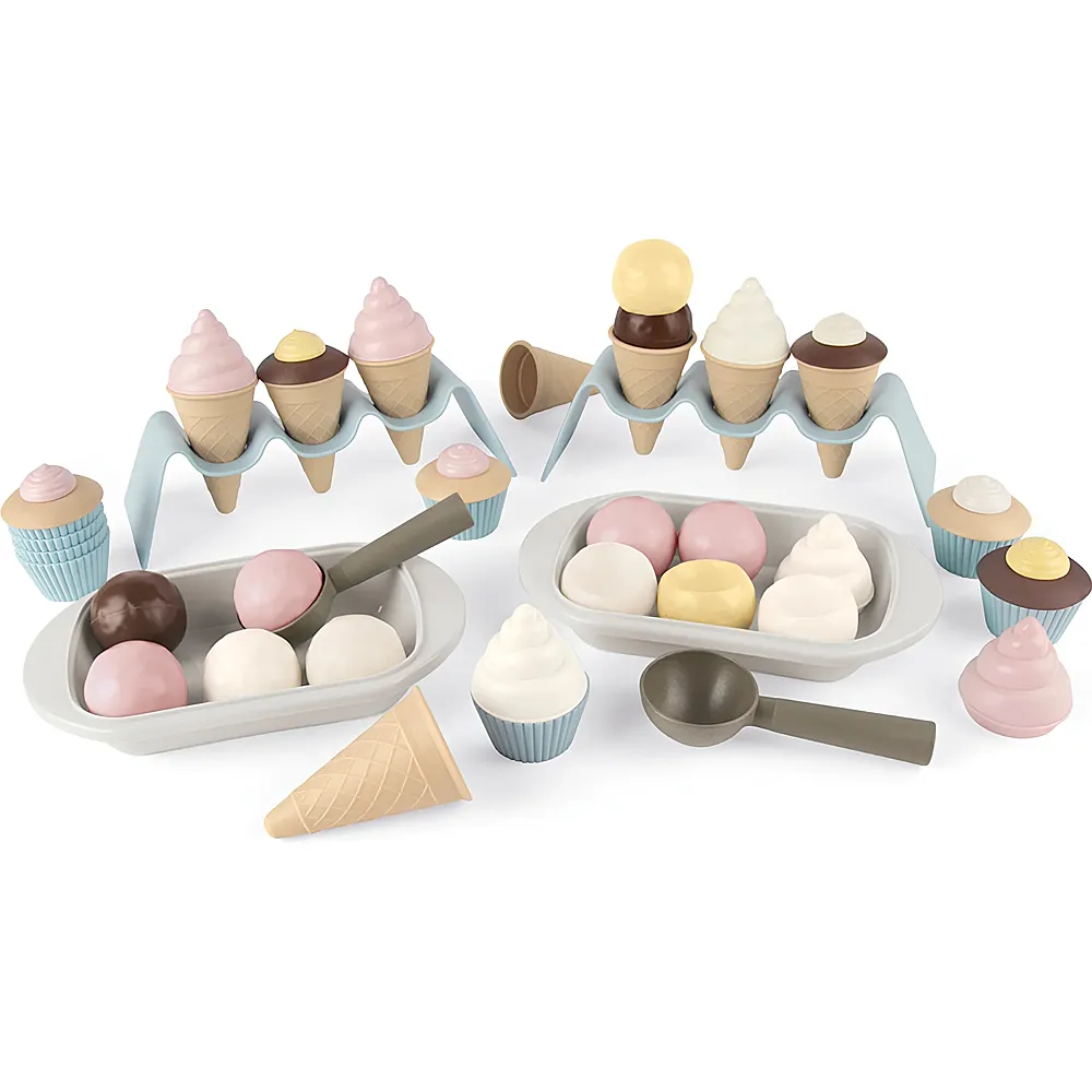 Dantoy BIO-Linie Cupcake und Eiscreme Set 54Teile