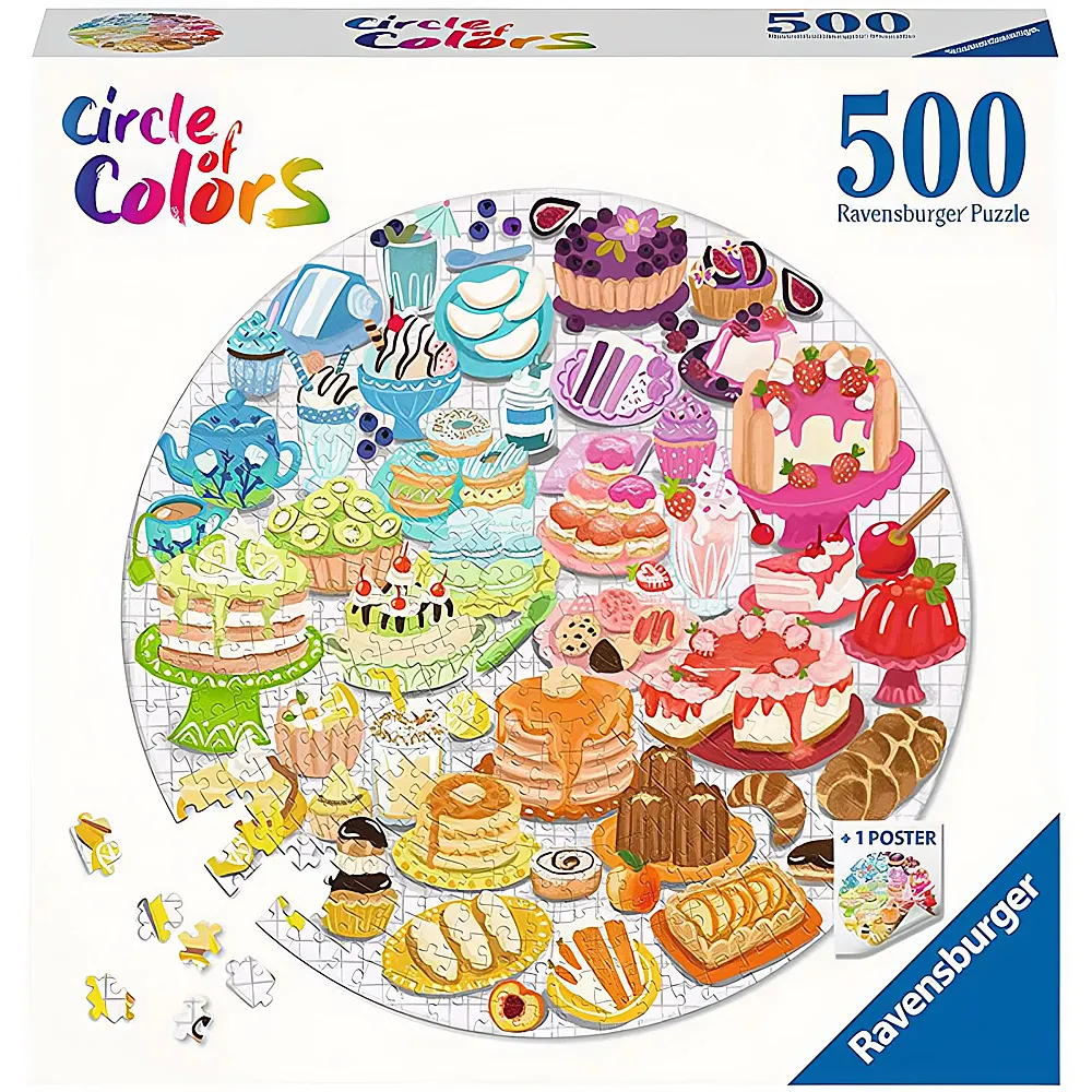 Ravensburger Puzzle Circle of Colors Desserts & Pastries 500Teile