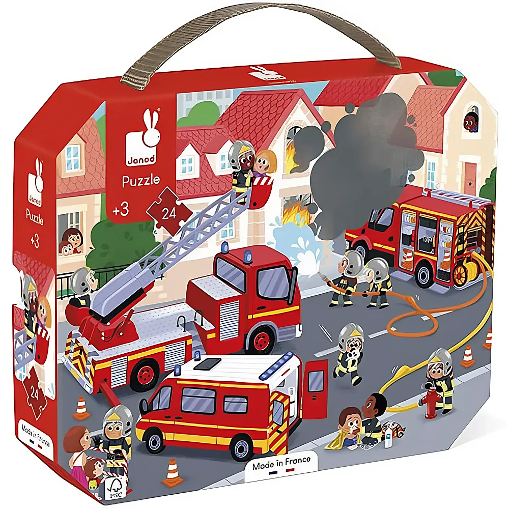 Janod Puzzle Feuerwehr 24Teile