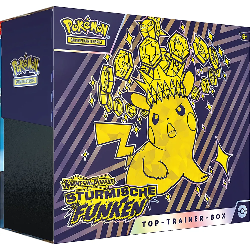 Pok�mon TCG Karmesin & Purpur Top-Trainer-Box St�rmische Funken - Deutsch - Sammelkarten TCG