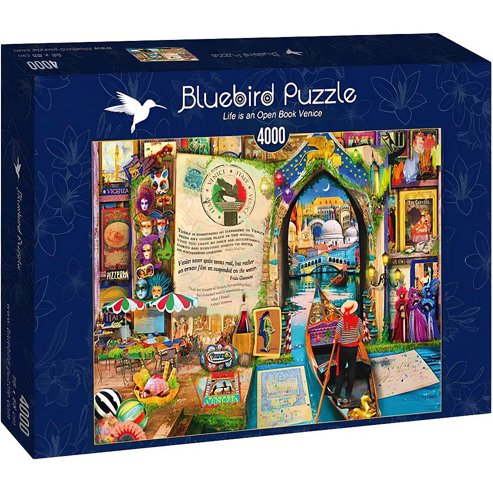 Bluebird Puzzle Life is an Open Book Venice 4000Teile