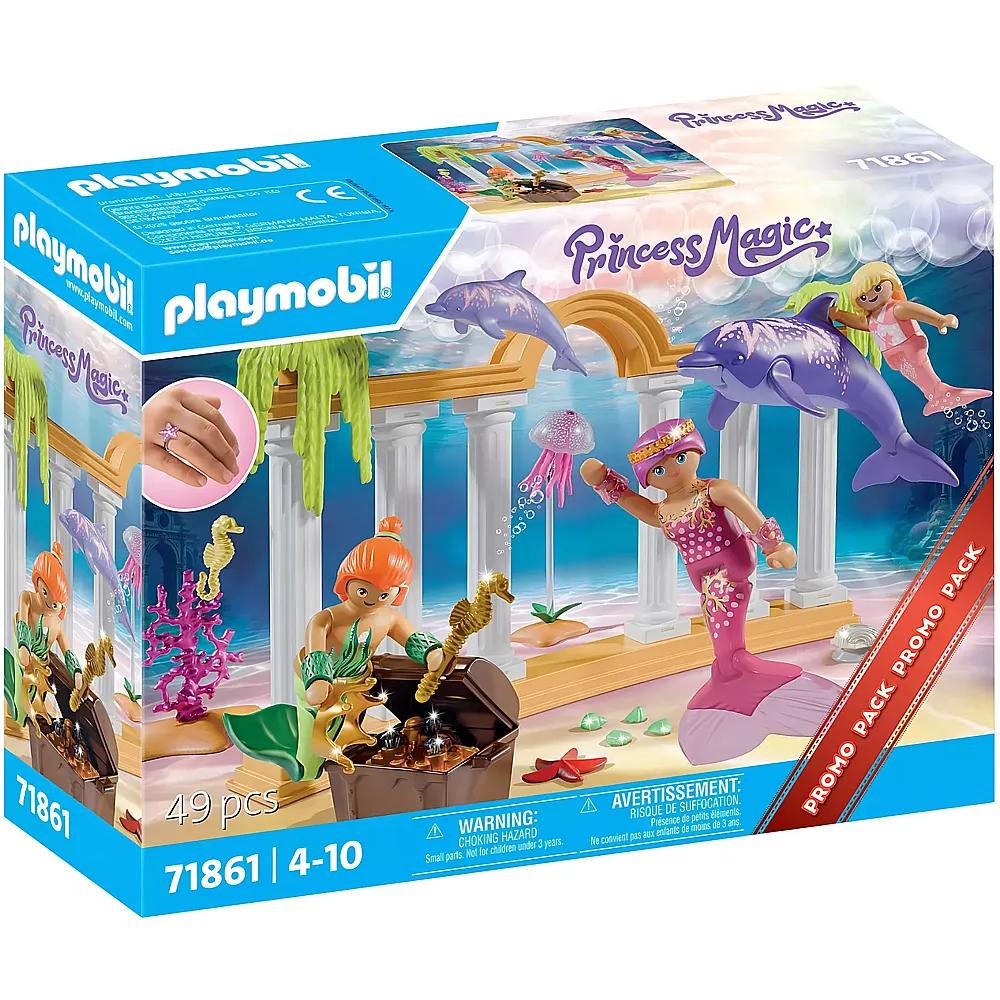 PLAYMOBIL Princess Magic Meerjungfrauen-Schatz mit Delfinen 71861