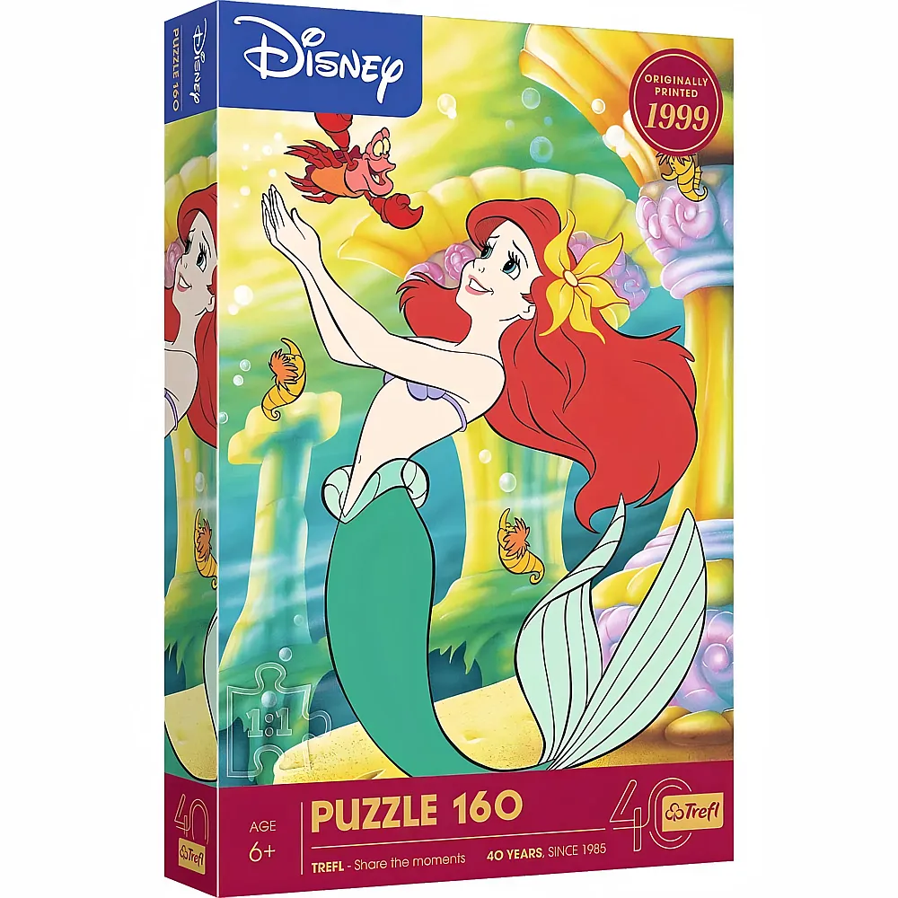 Puzzle Disnney 40th anniversary Trefl - Little Mermaid - 160 Teile