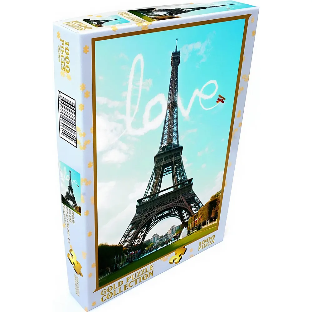 Gold Puzzle Love at Paris - 1000 Teile