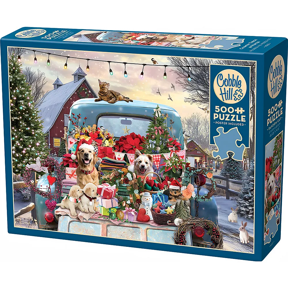 Cobble Hill Puzzle Country Truck im Winter - 500 Teile