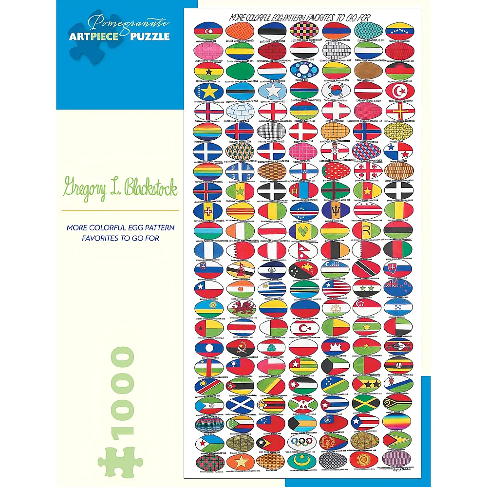 Pomegranate Puzzle More Colorful Egg Pattern Favorites to Go For, 2005 - 1000 pezzi - Puzzle 1000 pezzi