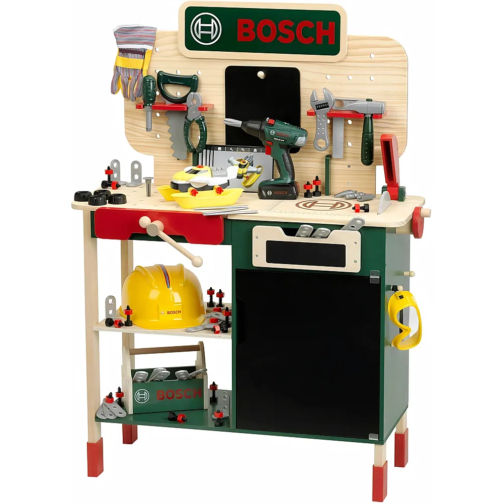 Theo Klein Bosch - Holzwerkbank mit Kiefernholz,