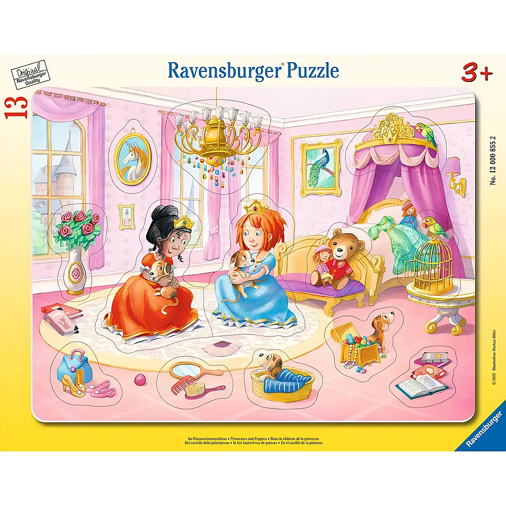 Ravensburger Puzzle Im Prinzessinnen-Schloss 13Teile | Rahmenpuzzle