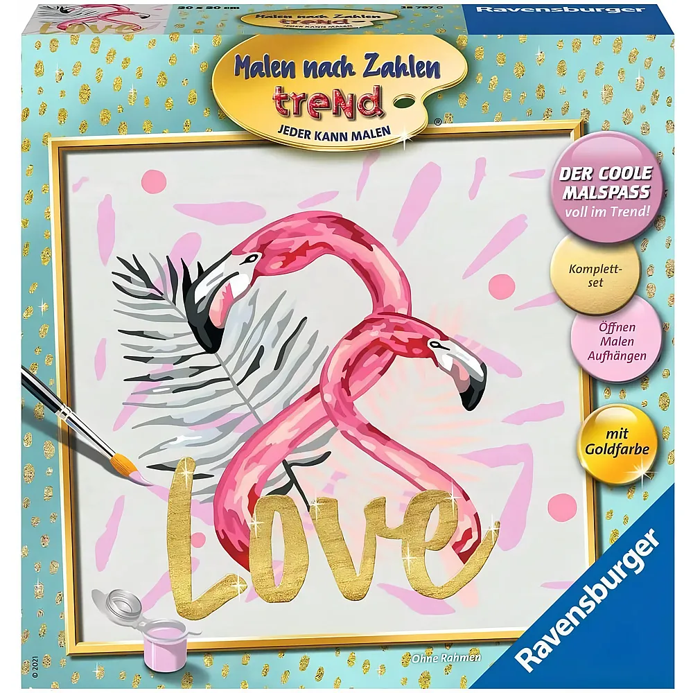 Ravensburger Malen nach Zahlen trend Flamingo Love