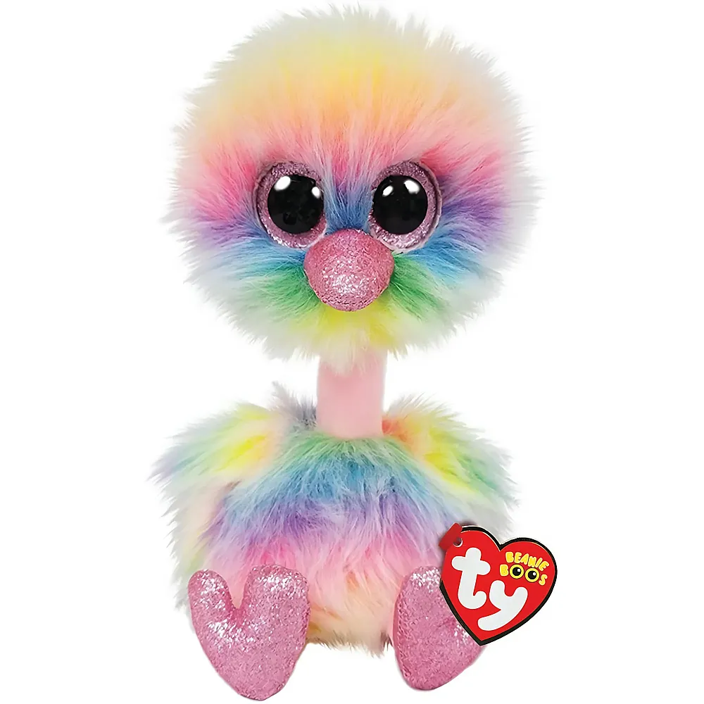 meinspielzeug - Ty Beanie Boos Asha der Strauss 24cm | V�gel Pl�sch