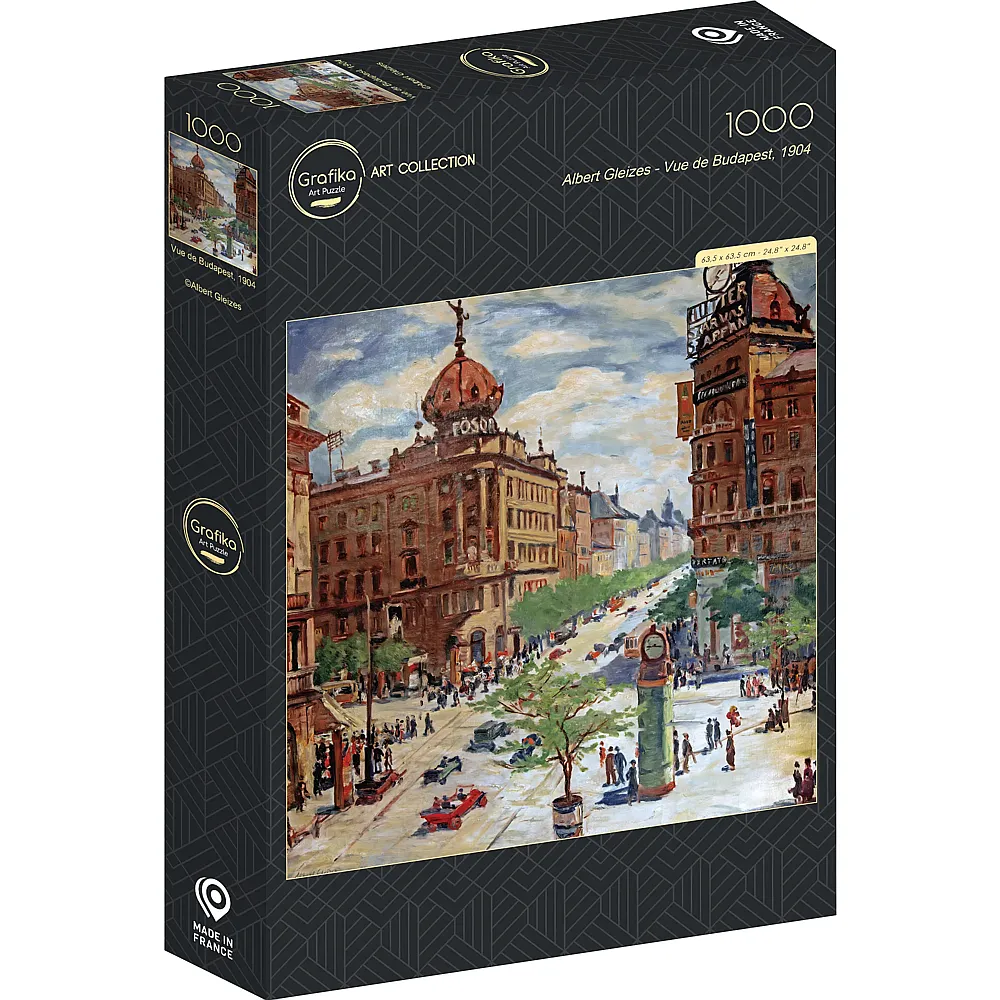 Grafika Puzzle Art Collection Albert Gleizes - Blick auf Budapest, 1904 - 1000 Teile